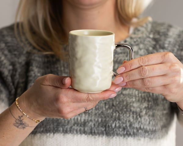 Selena Silver Cream Kaffeset 6 st