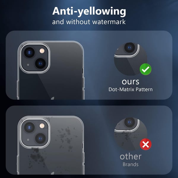 Skal till Apple iPhone 14 i transparent och härdat glas, 3 delar
