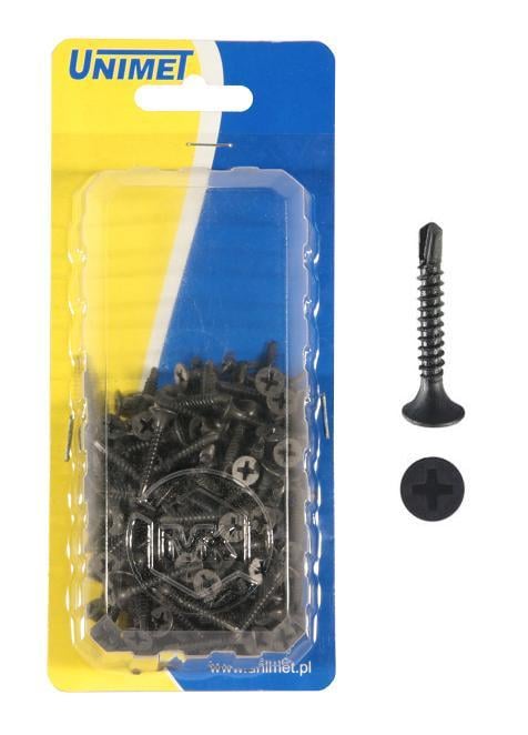 Fosfaterede selvborende skruer 3,5*25mm OP-200 stk - 506 3,5*25 M