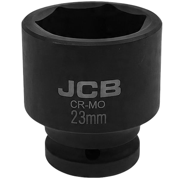 JCB Slagtopnøgle 3/4" 23 mm 6-punkts Cr-Mo topnøgle