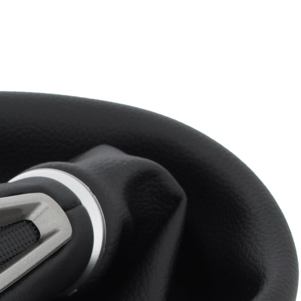 Seat Leon II 05-13 SVART ECO LÄDER växelspaksknopp + damask med ram 6 VÄXLAR