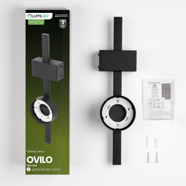 OVILO Loftlampe Halogen LED GX53 Spot Væglampe Reflektor Væglampe LUMILED