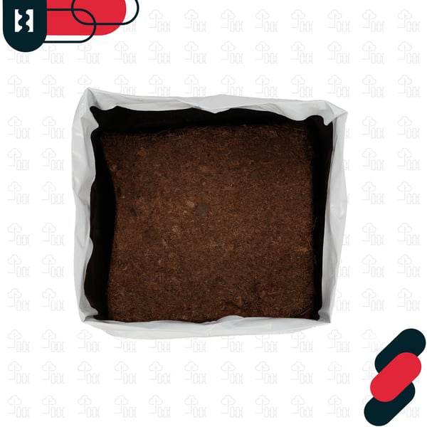 Kookospohjainen kasvualusta pussilla tomaattien ja paprikoiden istuttamiseen 20x20x18 cm