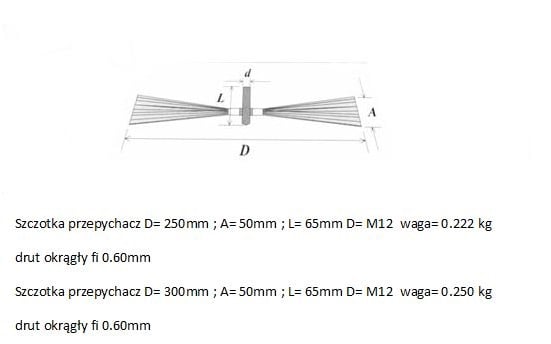 SKORSTENSRENSER STÅLTråd 250MM - WYC 250