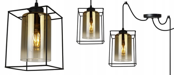 MODERN ELEGANT GLAS HÄNGLAMPA