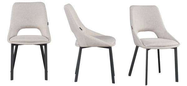 Lumo polstret stol, beige stof