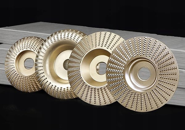 4x slipskivor träkål 100 mm 22,2 slipskär hallon