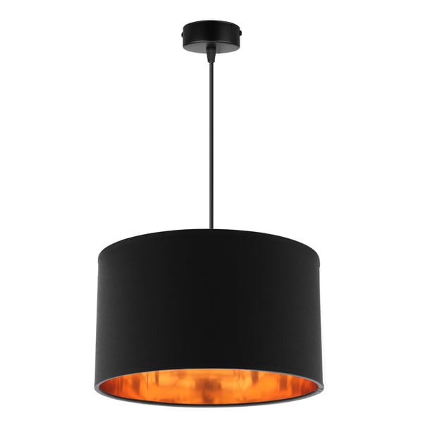 Lofthængende lampe med gylden center LED