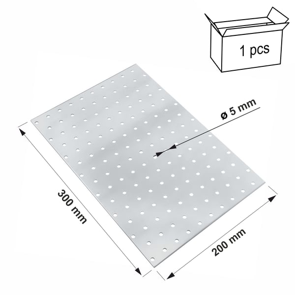 Perforeret plade PP24 200x300x2,0 (1)