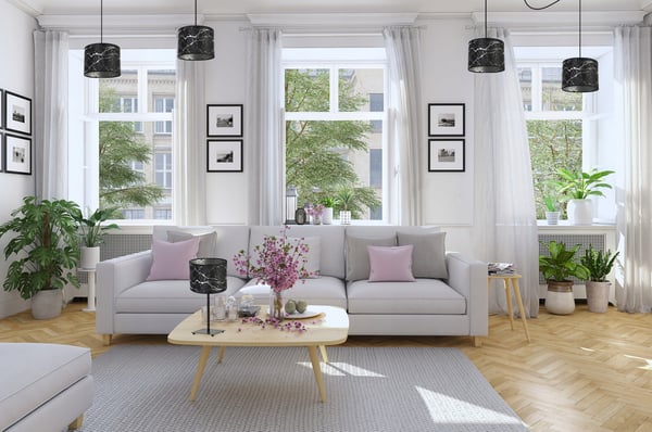 KATTOVALAISIN, HÄMÄHÄKKIKUVIOLLINEN VARJOSTIN, HOPEA
