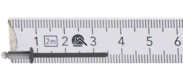 Åbne aluminiumnitter 3,2x8mm RAL7016