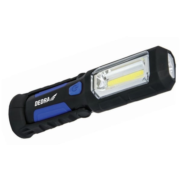 UPPLADDNINGSBAR FICKLAMPA 3W COB LED + 1W USB-NÄMFÖRSÖRJNING FÖR 230V OCH 12V - DEDL1022