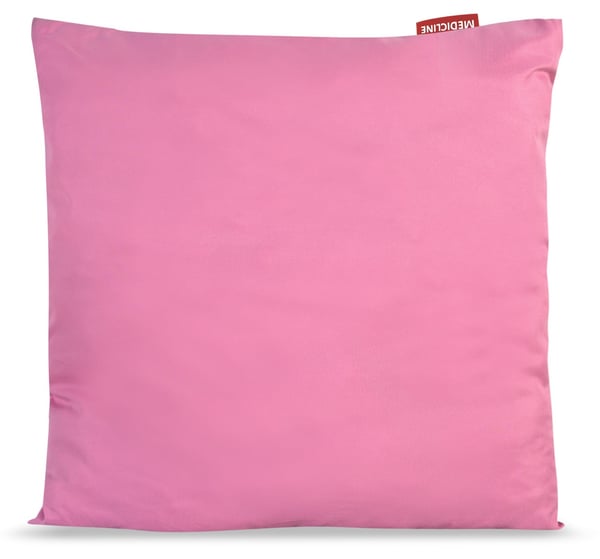 Pude 40x40 cm antiallergisk mikrofiber lyserød silikone