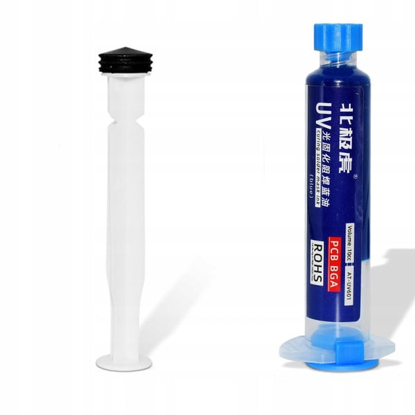 Lödmask blå 10ml med kolv och härdningslampa
