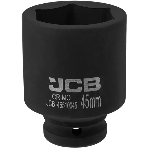 JCB DYB SLAGTOPPENØGLE 3/4" Cr-Mo 6-kant 45 mm TOPNØGLE