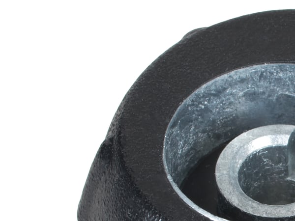 Fiat 500 2007- gearknapt chrom og sort 5 gear