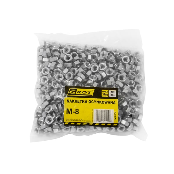 GALVANISERET MØTRIK DIN 934 M-12 - M-12 ZN