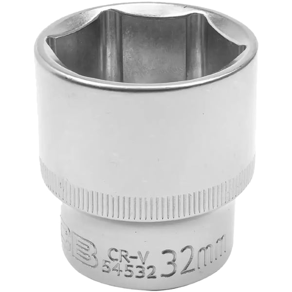 JCB-hylsy 1/2" 32 mm 6-kulmainen Cr-V