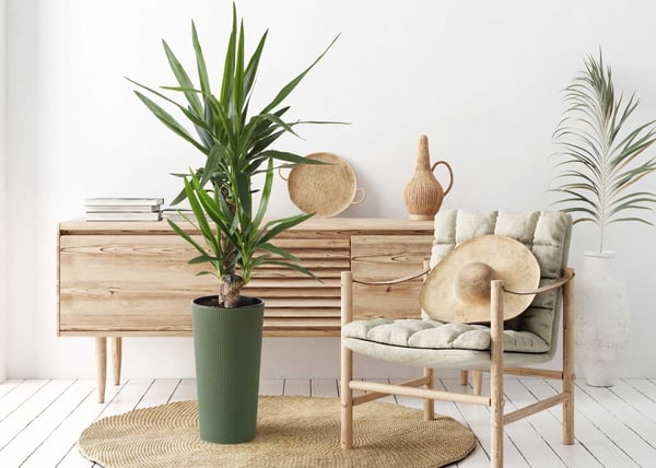 Urbanika ECO träblomkruka grön h46 cm
