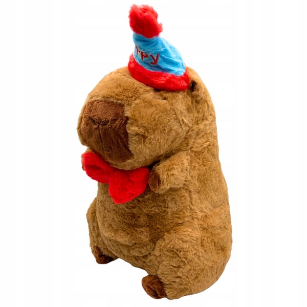 Kapybara-pehmolelu, juhlahattu-lelu 25 cm