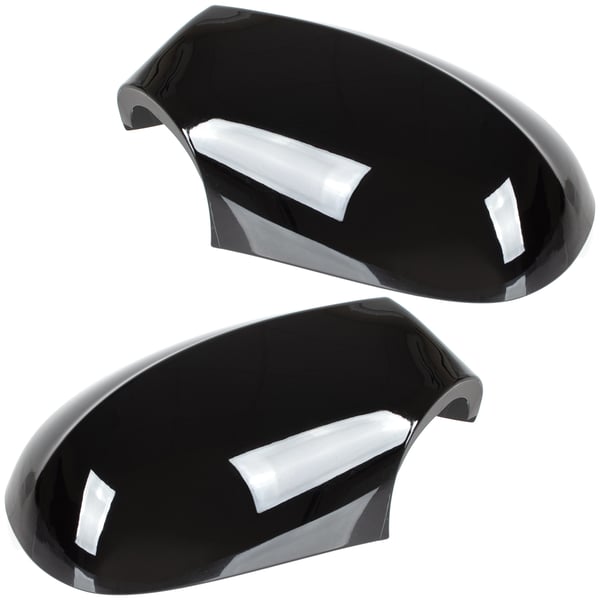 BMW 1 E81 E82 E87 E88 10-15 spegelkåpa SVART GLOSSY vänster + höger 2 st. SET