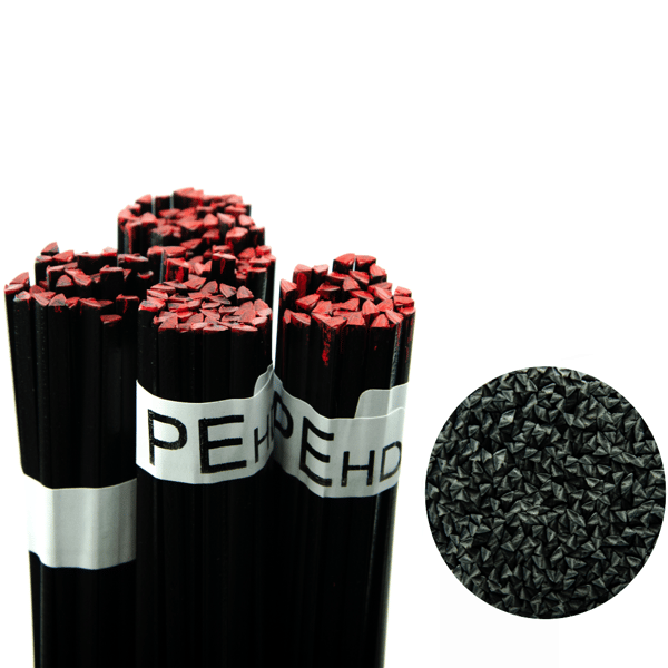 Svetsmateriaali PEHD-muoveille musta 100g kolmio 3,5mm