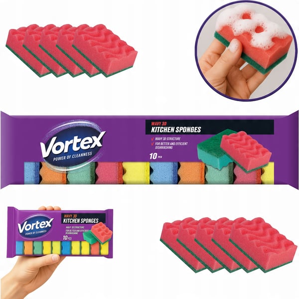 Vortex 3D Wave kökssvampar 10 st
