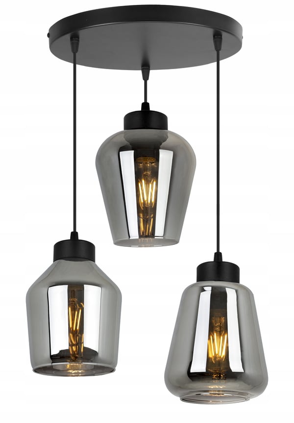 MODERNE ELEGANT HÆNGELAMPE MED GLASSKÆRM