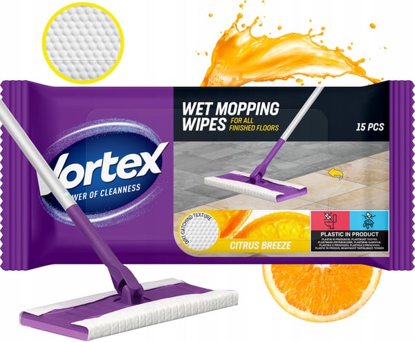 Vortex golfrengöringsdukar 15 st citrusbrisa