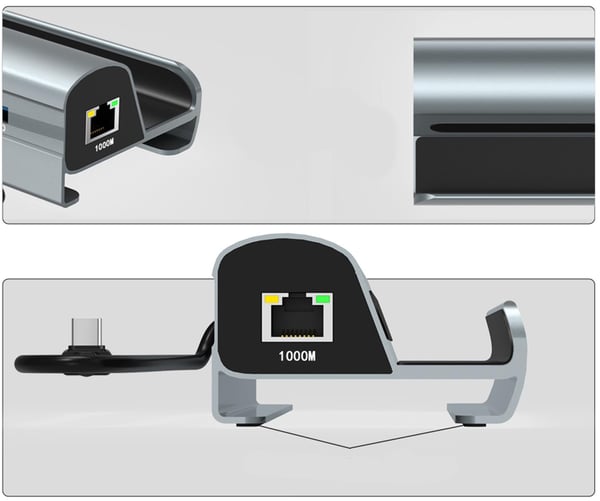 HUB 6-i-1 USB-C adapter HDMI 4K 60Hz USB 3.1 PD 60W för Steam Deck