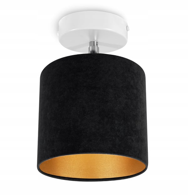 Lofthængende lampe, væglampe, gylden fløjl