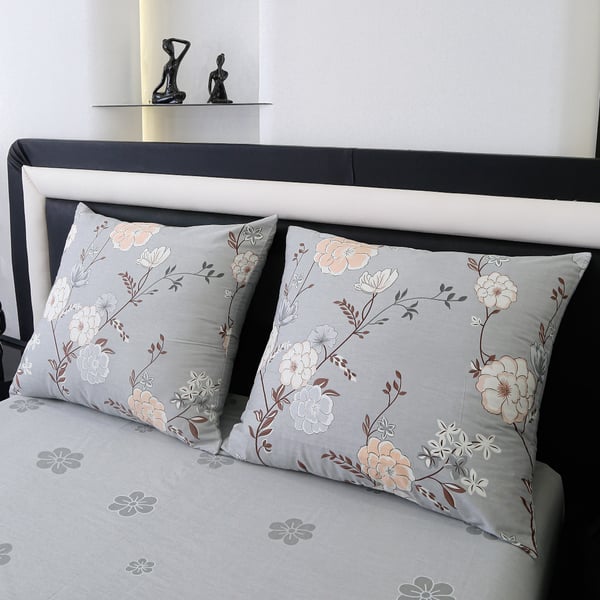 Premium bomullssängkläder 220x200 blommor