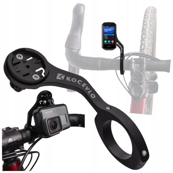 Universel cykelstyreholder til Garmin Cycplus iGPSport GoPro og lommelygte