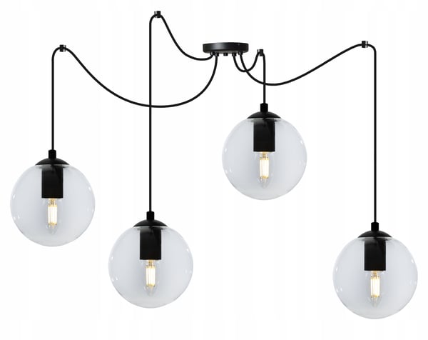 LED-lasipallohämähäkki-kattovalaisin