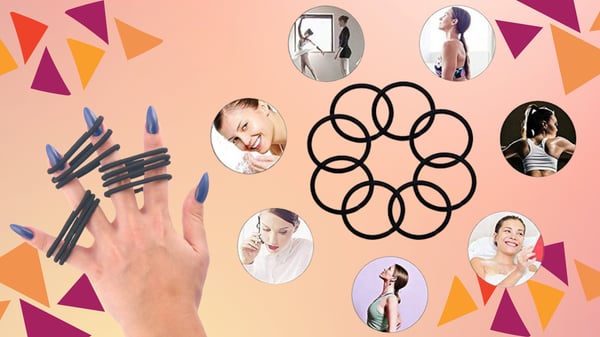 Bocca Beauty hårband 15 stycken svarta