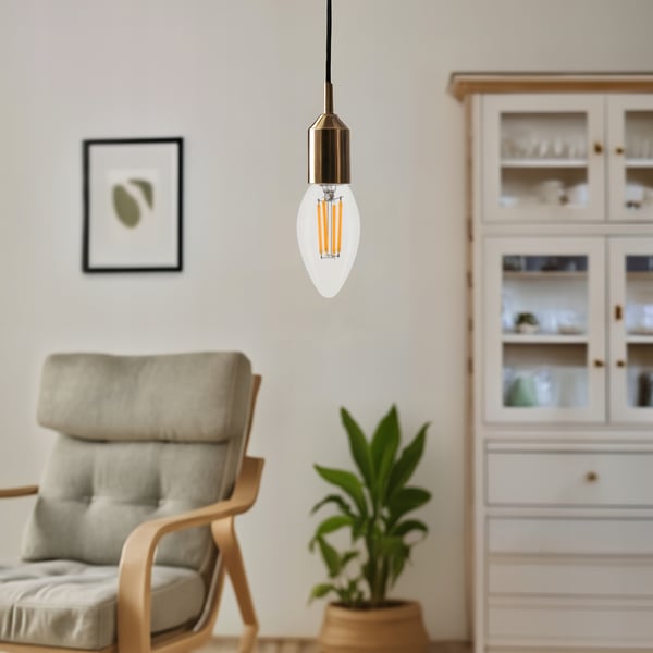 2x dekorativ LED-pære E14 4W 260lm lysglobusser