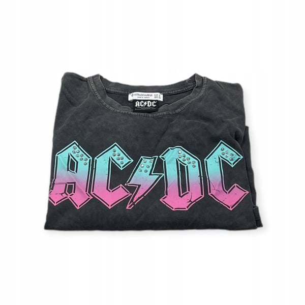 Naisten AC/DC XL-kokoinen pyöreäkauluksinen t-paita