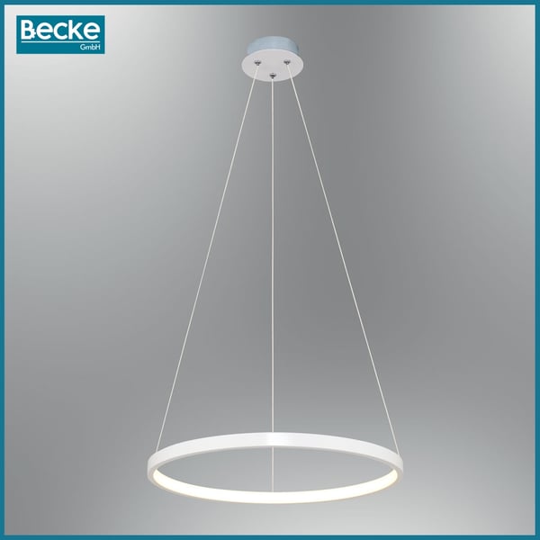 LED-ringlampa loftkökskrona skandinavisk hänglampa 110 cm neutral