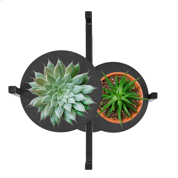 Metal blomsterstativ, stående blomsterstativ, planter, potter, 3 hylder, loft 81