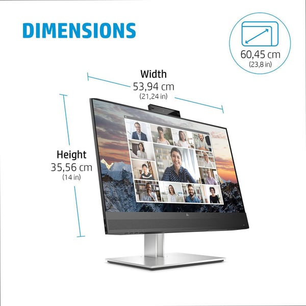 HP E24m G4 64,45 cm 24" IPS, 40Z32AA#ABB