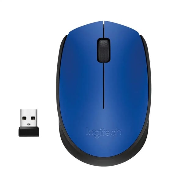 Logitech M171 trådløs optisk mus blå