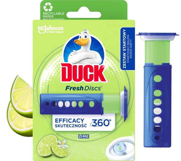 Duck Fresh Discs Lime toiletkummeglider 36 ml med applikator