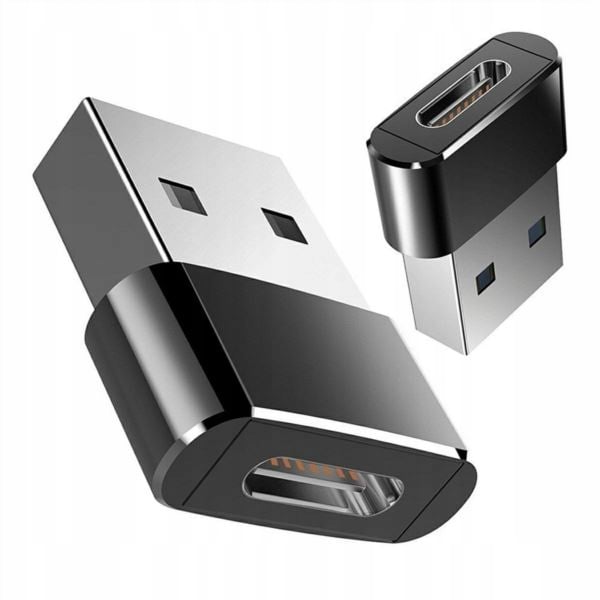 Adapter fra USB-C til USB-A OTG sort
