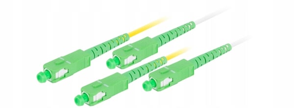 Lanberg SM SC/APC-SC/APC simplex fiberoptisk patchkabel 3,0 mm G657A2 2,5 m vit