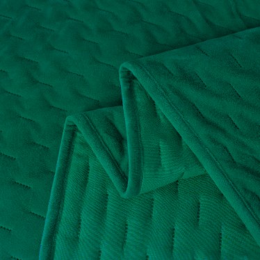 Elegantti päiväpeite 170x210 cm vihreillä reunoilla