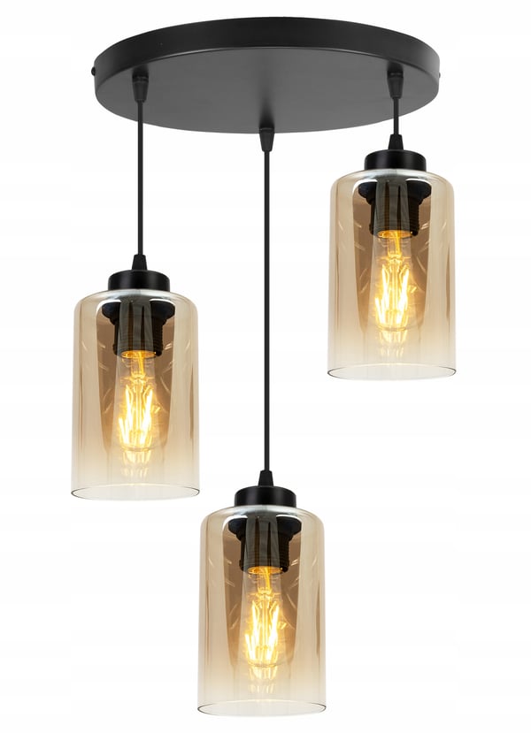 MODERNE ELEGANT HÆNGELAMPE MED GLASSKÆRM