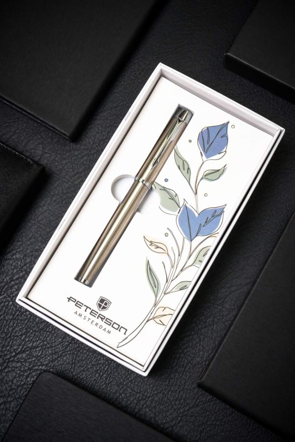 PTN 222-GB-3277 Silver-Silver Kulspetspenna i Ask