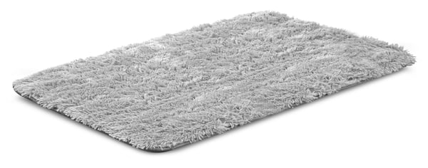 Hundeseng måtte 100x70 cm shaggy lys grå antiskrid