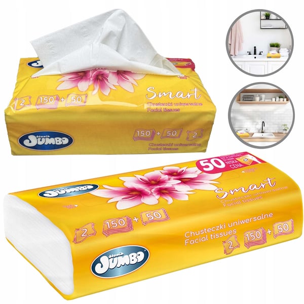 Universalvåtservetter 200 st. Elephant Jumbo Smart Foil 2W - 1 förpackning.