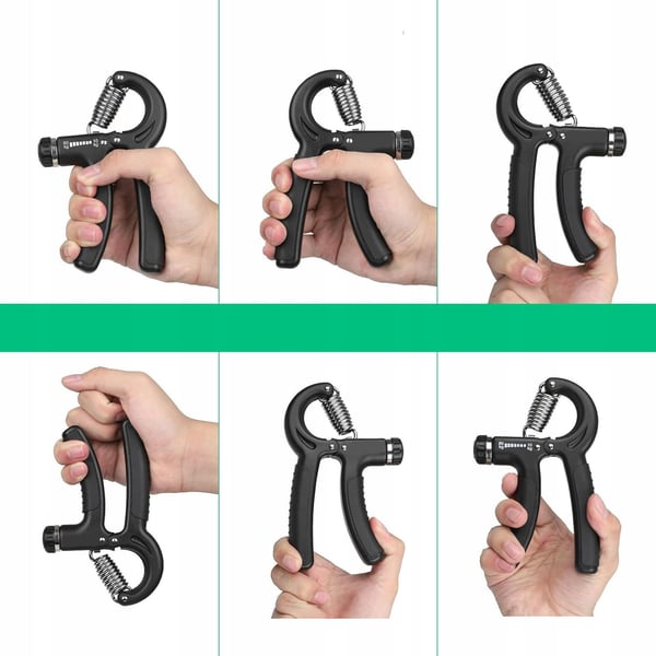 Handträningskläm med justering 5-60 kg - 2 delar